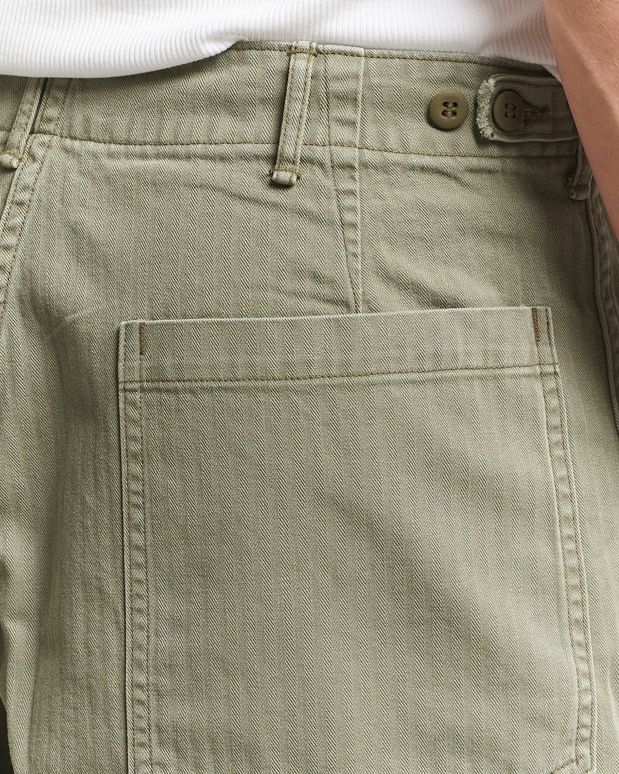 Mies | Shortsit | orSlow | Summer Fatigue Shorts Green