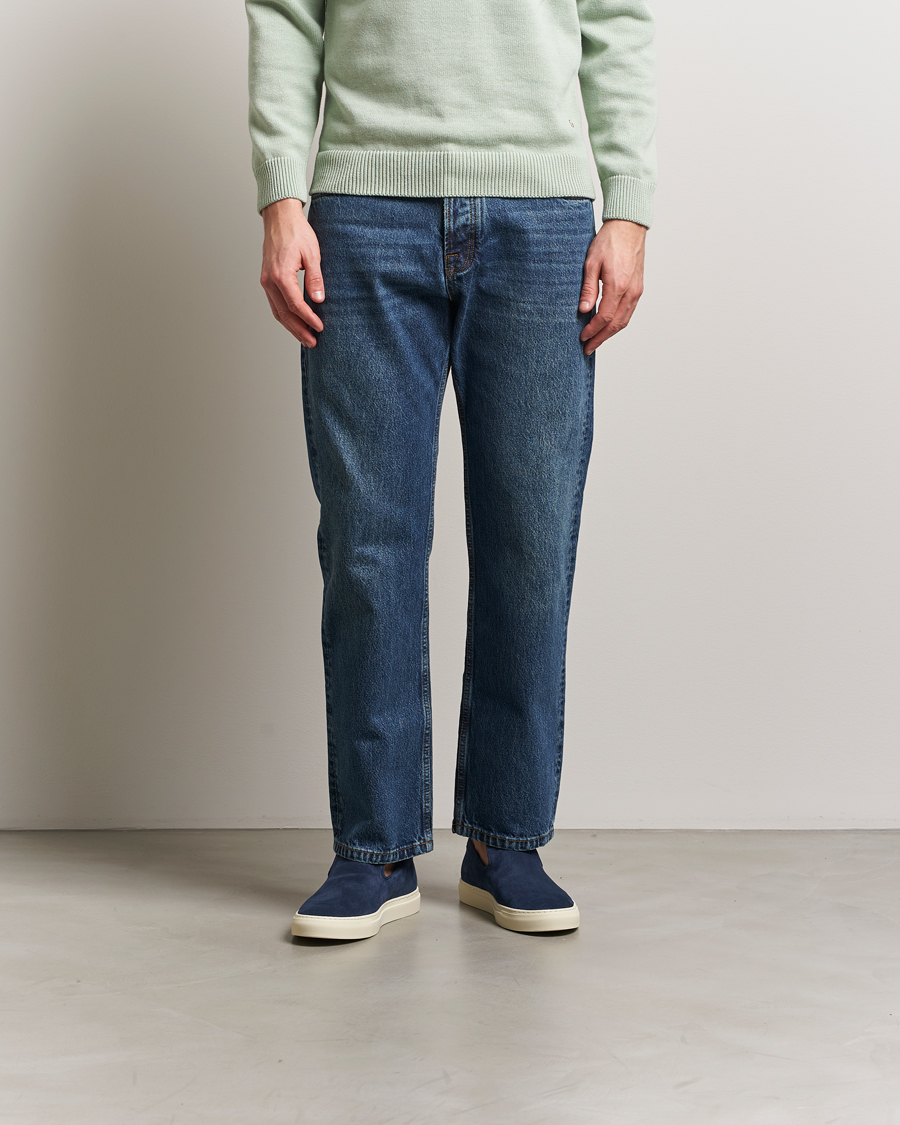 Mies | CQP Jetty Suede Sneaker Loafer Washed Navy | CQP | Jetty Suede Sneaker Loafer Washed Navy