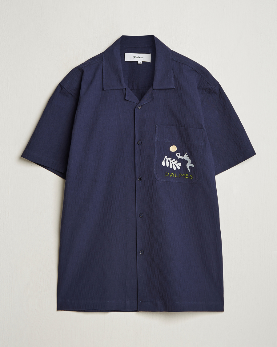 Mies | Kauluspaidat | Palmes | Garden Short Sleeve Shirt Navy