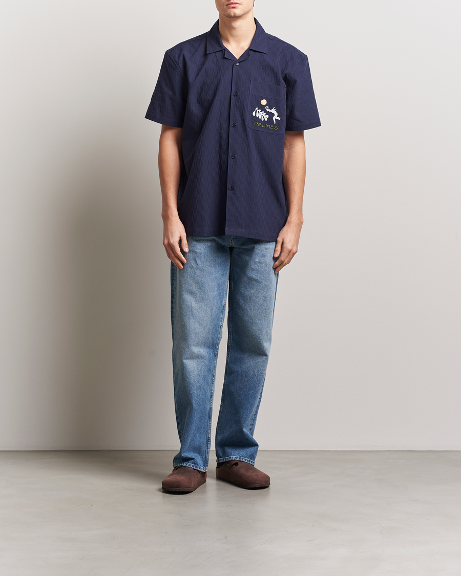 Mies | Kauluspaidat | Palmes | Garden Short Sleeve Shirt Navy