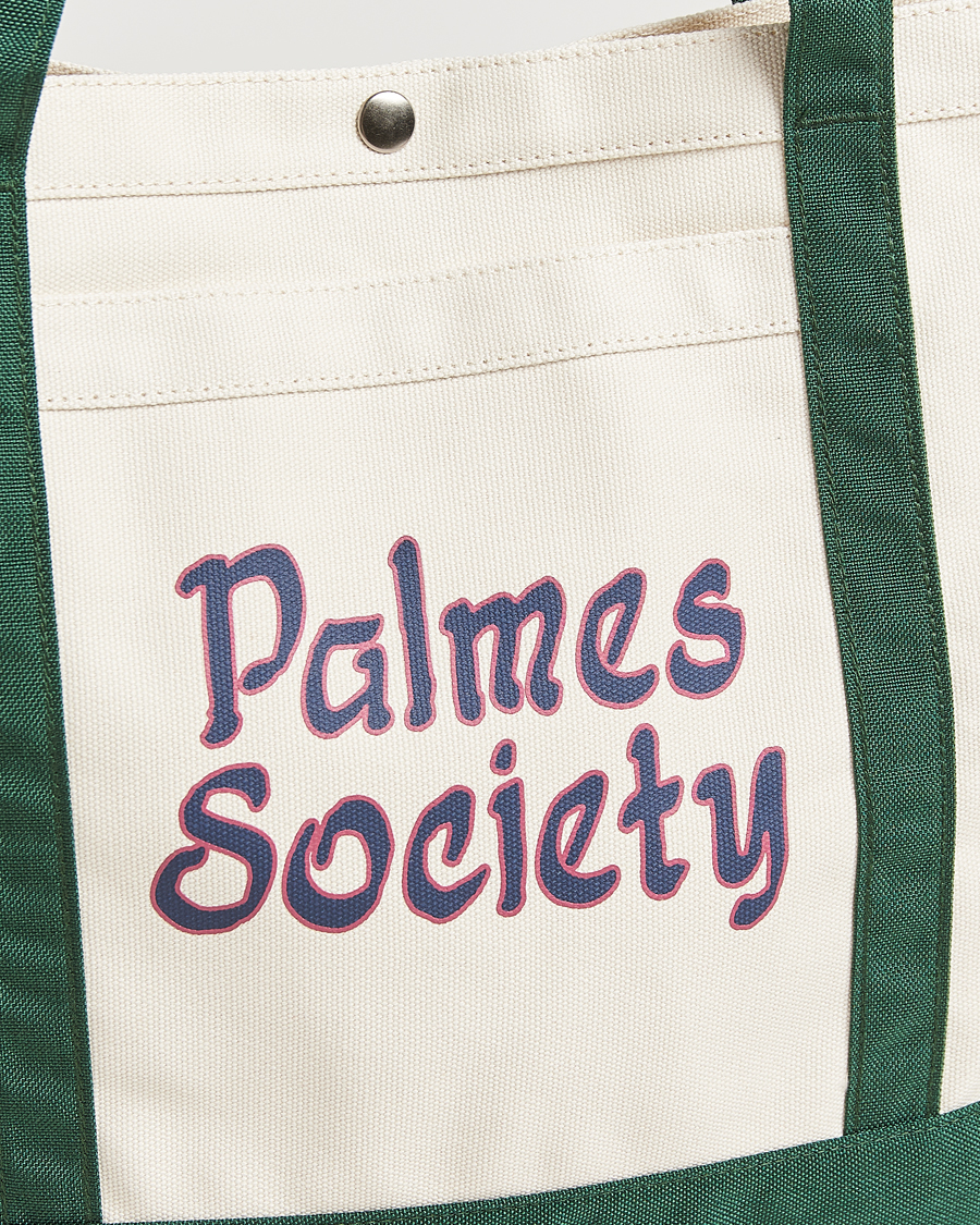 Mies | Palmes Society Tote Bag White/Green | Palmes | Society Tote Bag White/Green