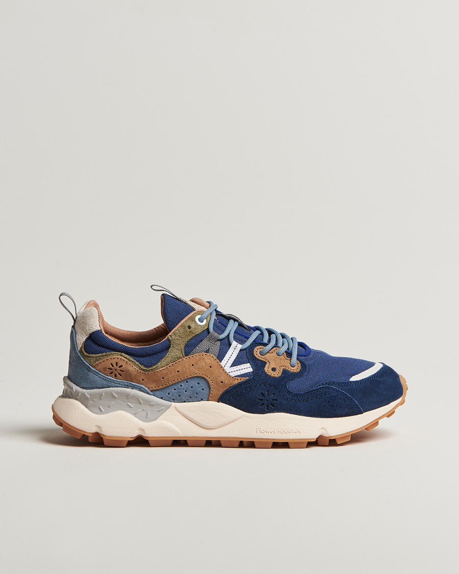 Mies | Flower Mountain Yamano 3 Suede/Canvas Sneaker Navy | Flower Mountain | Yamano 3 Suede/Canvas Sneaker Navy