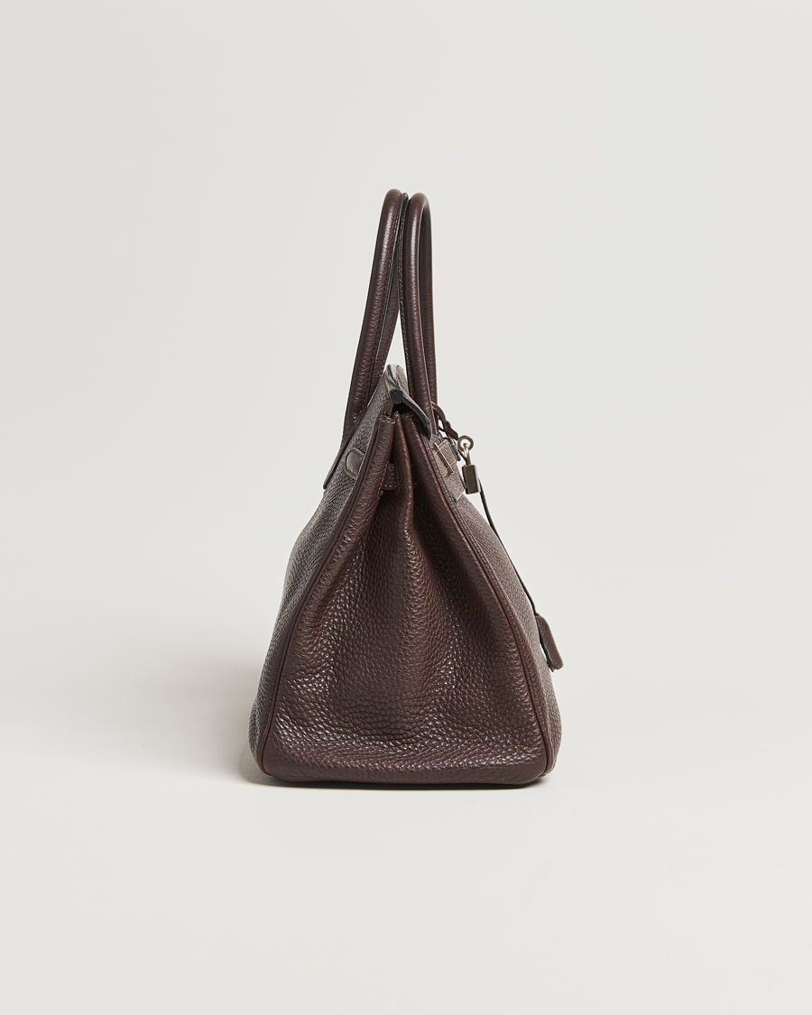 Mies | Hermès Pre-Owned Birkin 35 Taurillon Clemence Handbag Ebene | Hermès Pre-Owned | Birkin 35 Taurillon Clemence Handbag Ebene