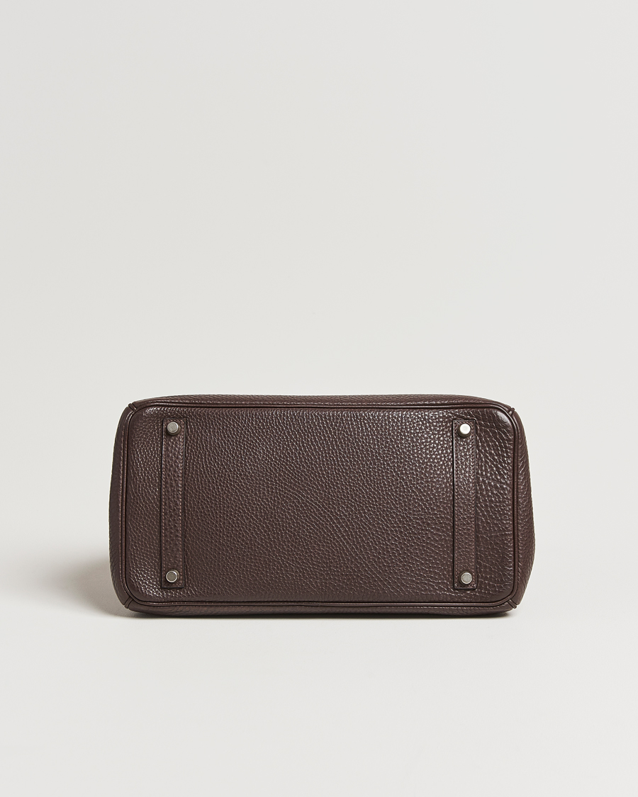 Mies | Hermès Pre-Owned Birkin 35 Taurillon Clemence Handbag Ebene | Hermès Pre-Owned | Birkin 35 Taurillon Clemence Handbag Ebene