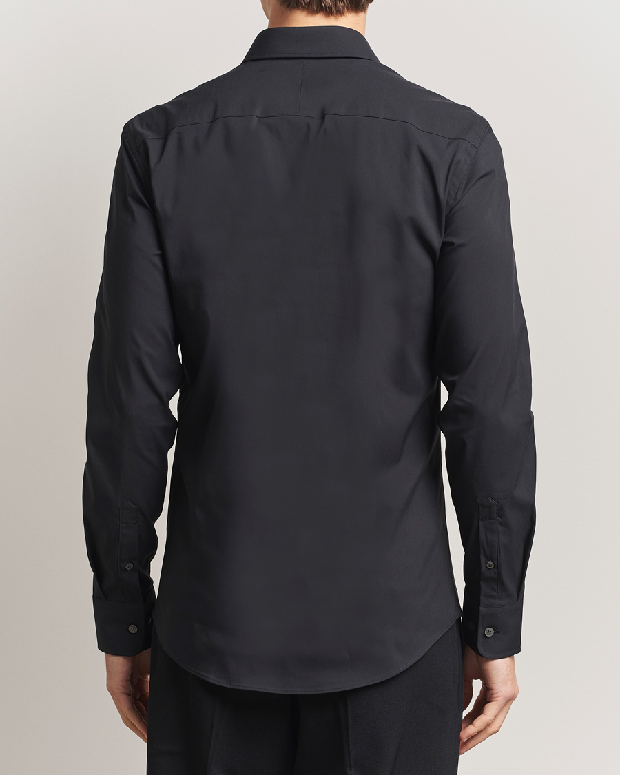 Mies | Kauluspaidat | Tiger of Sweden | Adley Slim Fit Cut Away Shirt Black