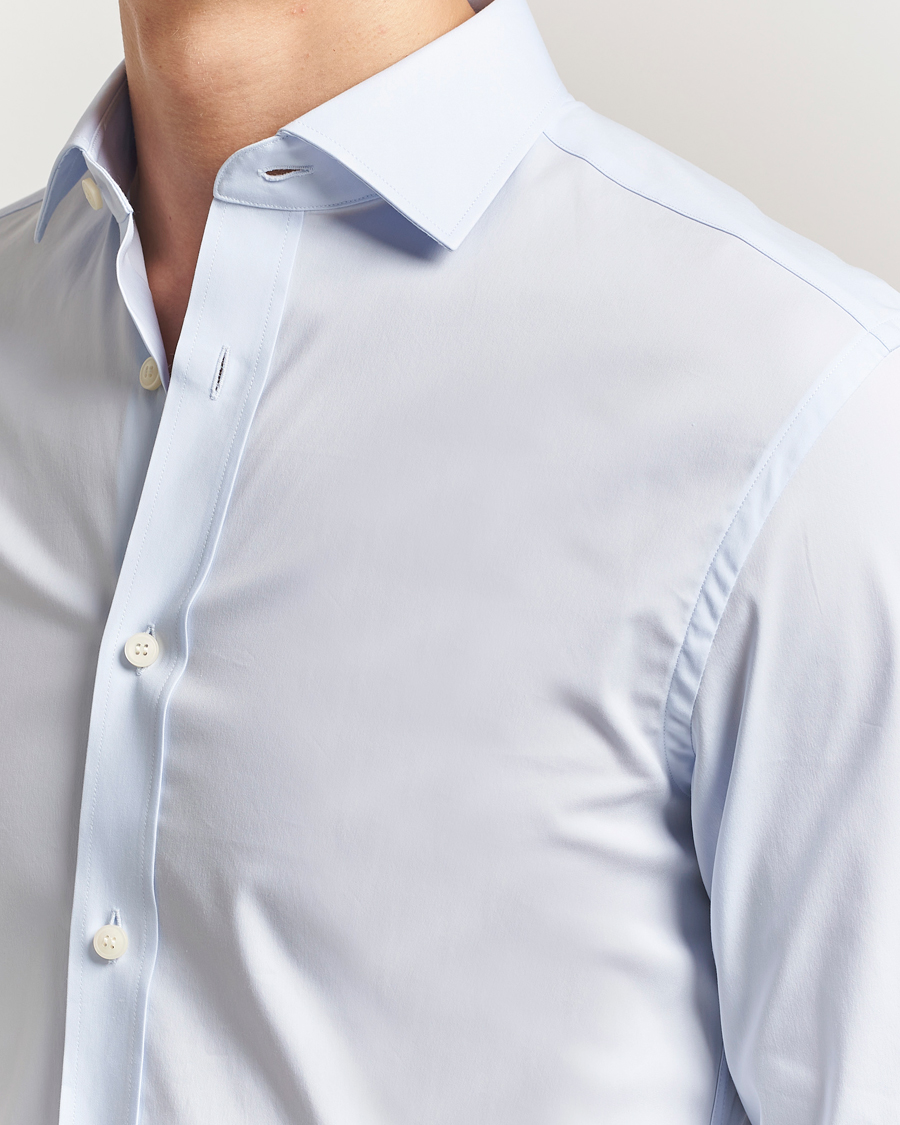 Mies | Kauluspaidat | Tiger of Sweden | Adley Slim Fit Cut Away Shirt Light Blue