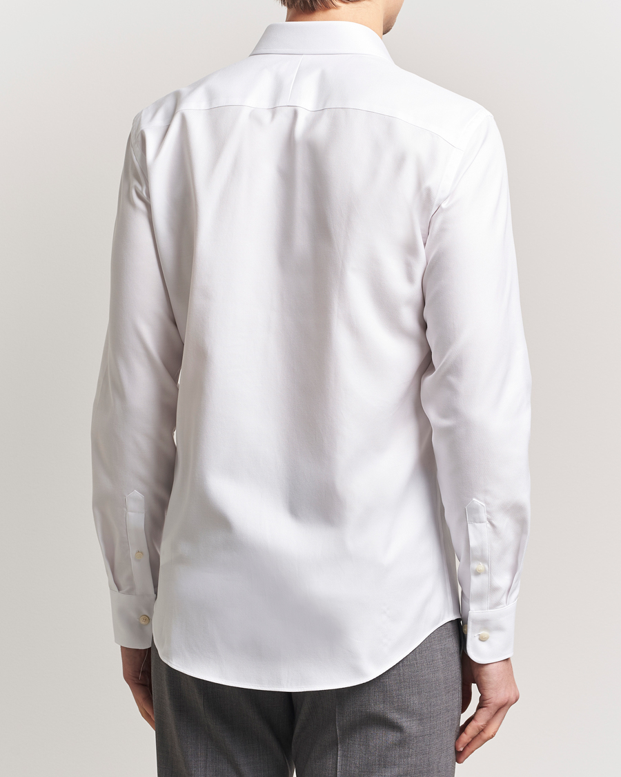 Mies | Kauluspaidat | Tiger of Sweden | Adley Structured Slim Fit Cut Away Shirt White