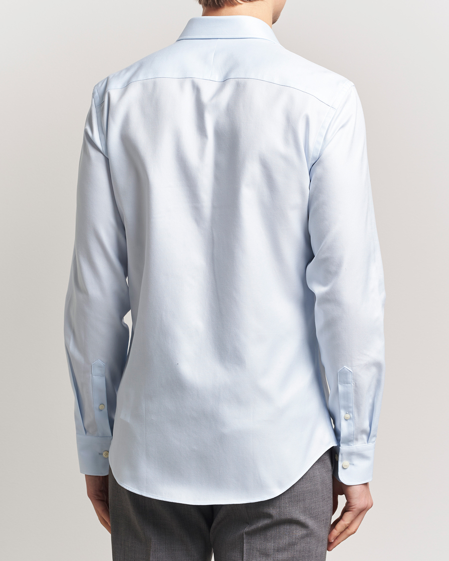Mies | Kauluspaidat | Tiger of Sweden | Adley Structured Slim Fit Cut Away Shirt Light Blue