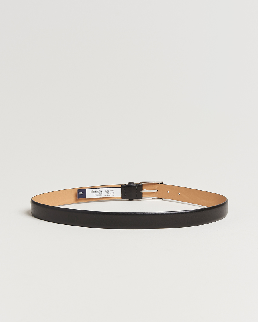 Mies | Vyöt | Tiger of Sweden | Asenby Leather 3 cm Belt Black