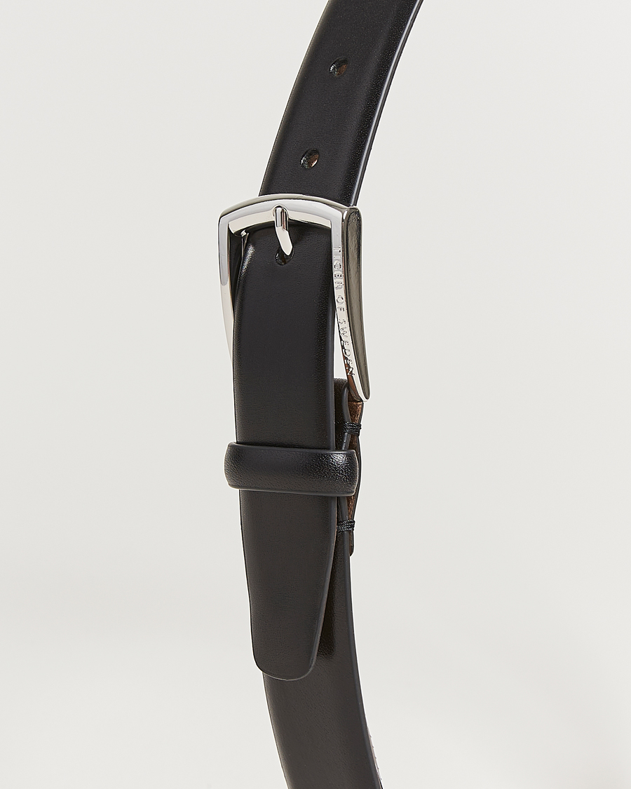 Mies | Vyöt | Tiger of Sweden | Asenby Leather 3 cm Belt Black