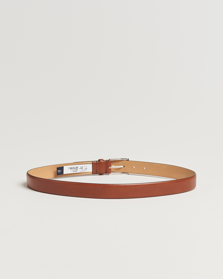 Mies | Vyöt | Tiger of Sweden | Asenby Leather 3 cm Belt Cognac