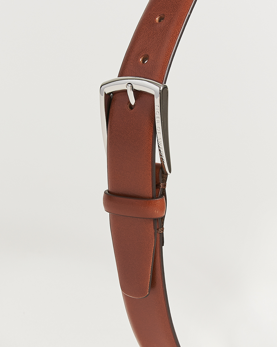 Mies | Vyöt | Tiger of Sweden | Asenby Leather 3 cm Belt Cognac