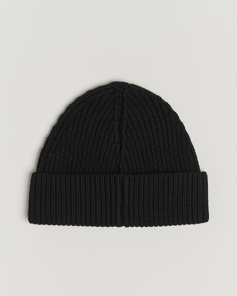 Mies | GANT Cotton Ribbed Beanie Black | GANT | Cotton Ribbed Beanie Black