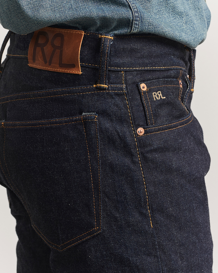 Mies | Farkut | RRL | Slim Fit 5-Pocket Denim East/West Rinse