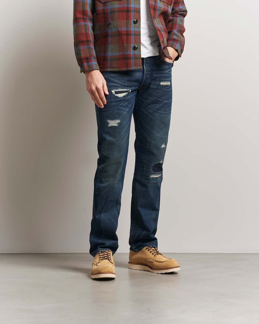 Mies | Farkut | RRL | Straight Fit 5-Pocket Denim Hawley Wash