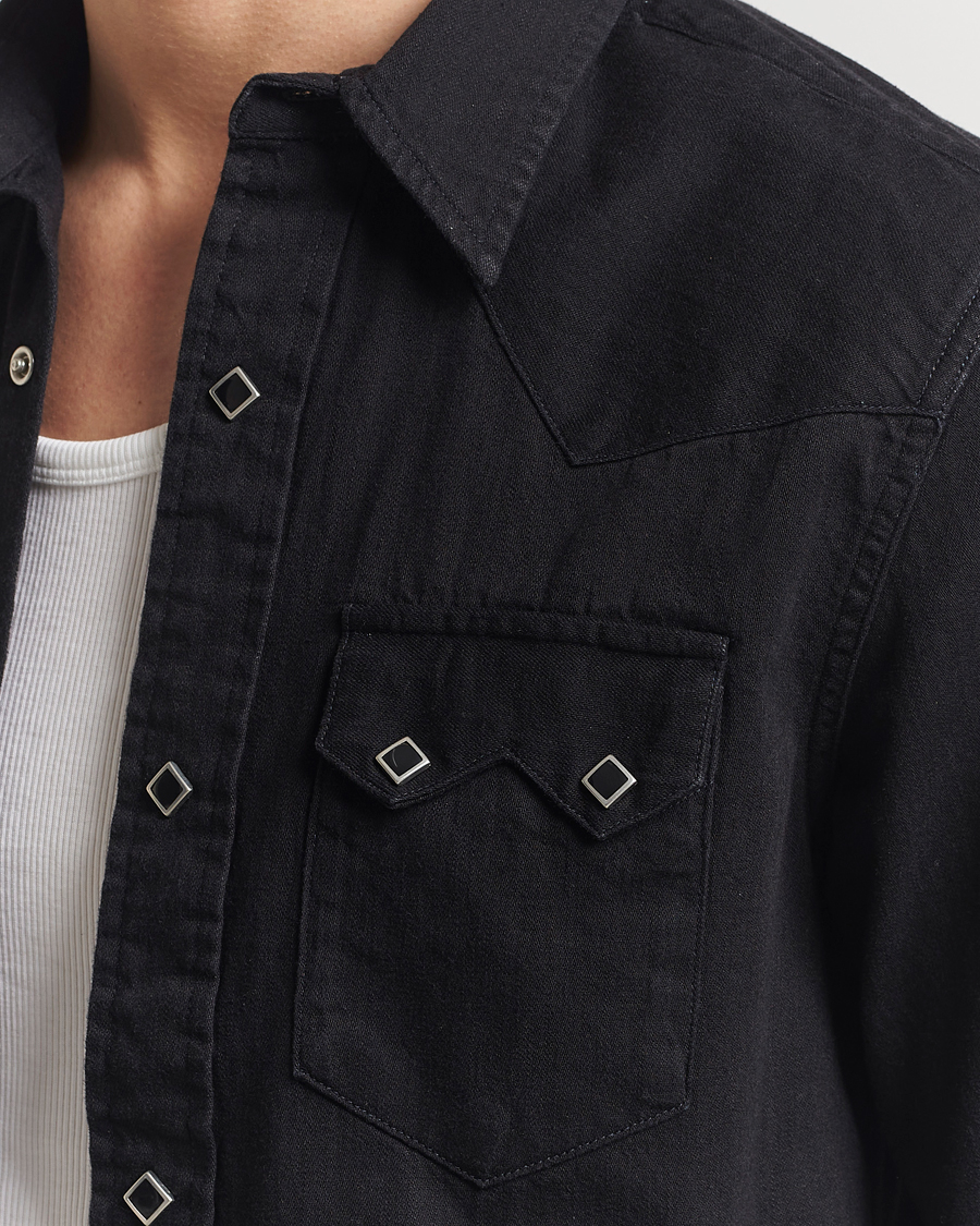 Mies | Kauluspaidat | RRL | Sawtooth Western Shirt Black