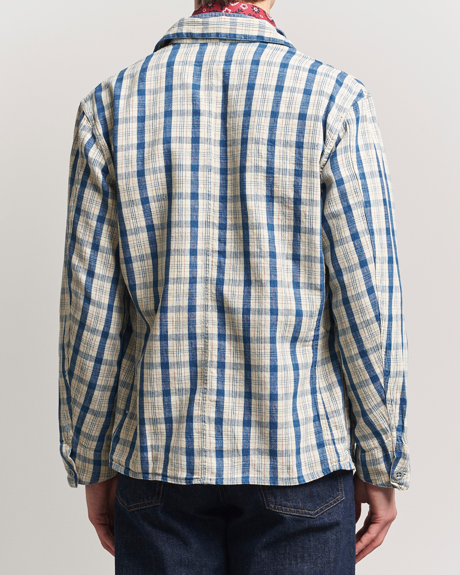 Mies | Takit | RRL | Norfolk Shirt Jacket Indigo/Cream Plaid