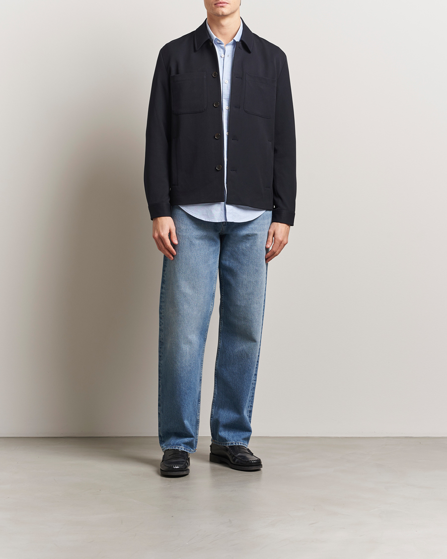 Mies | Kauluspaidat | LES DEUX | Marsielle Hybrid Jacket Dark Navy