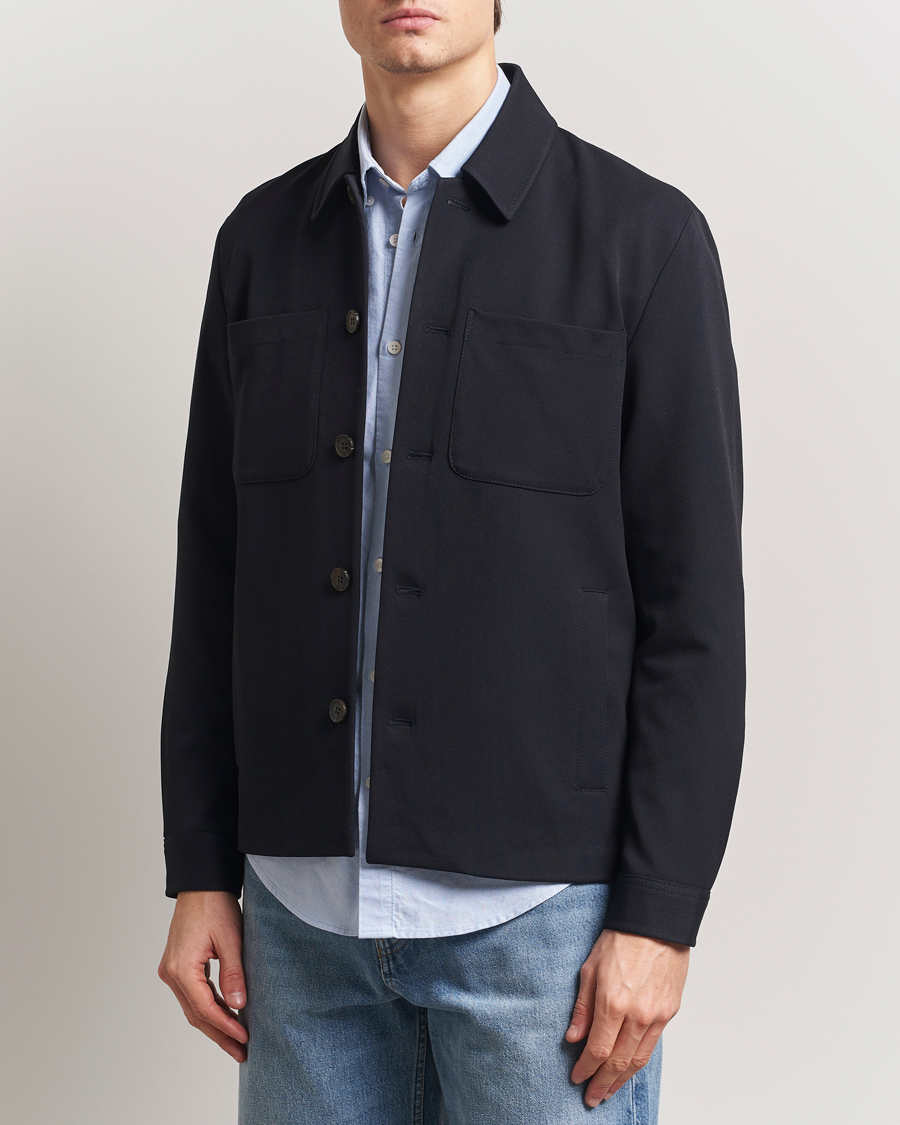 Mies | Kauluspaidat | LES DEUX | Marsielle Hybrid Jacket Dark Navy