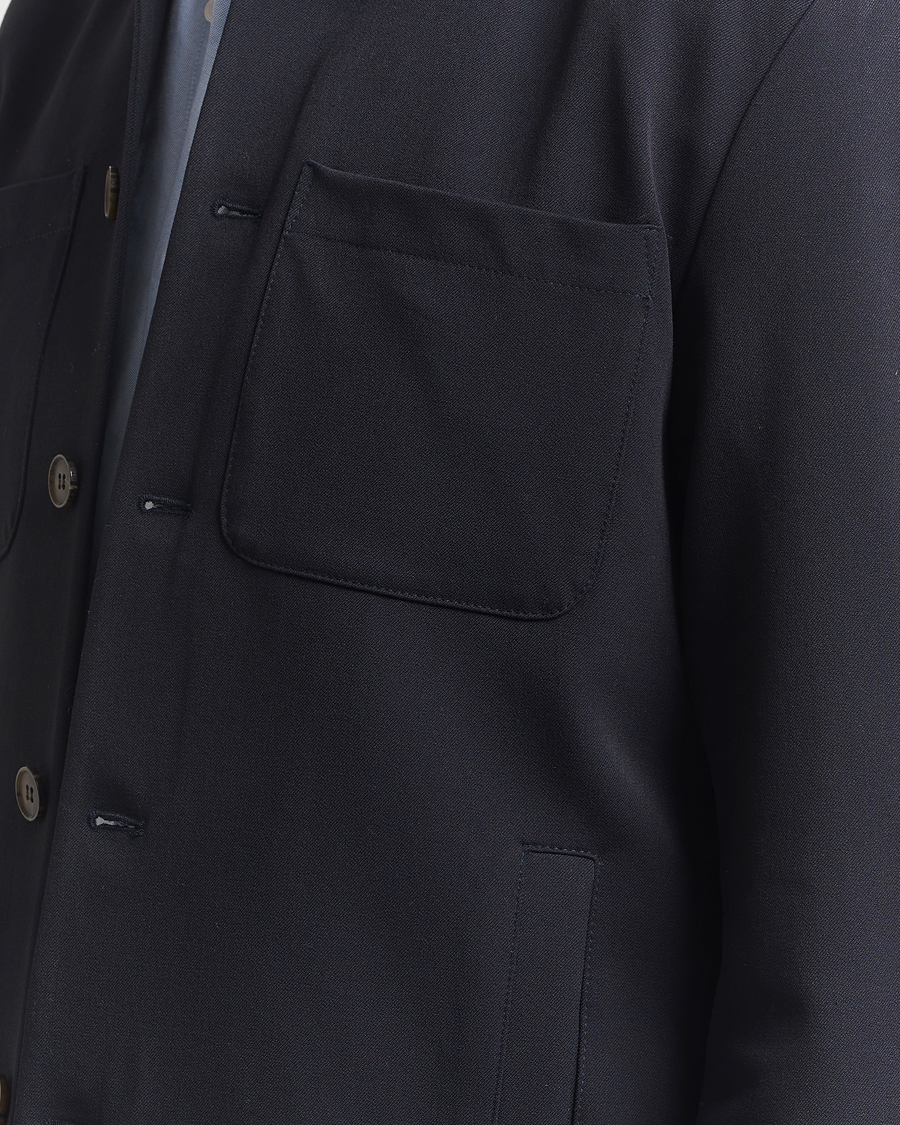 Mies | Kauluspaidat | LES DEUX | Marsielle Hybrid Jacket Dark Navy