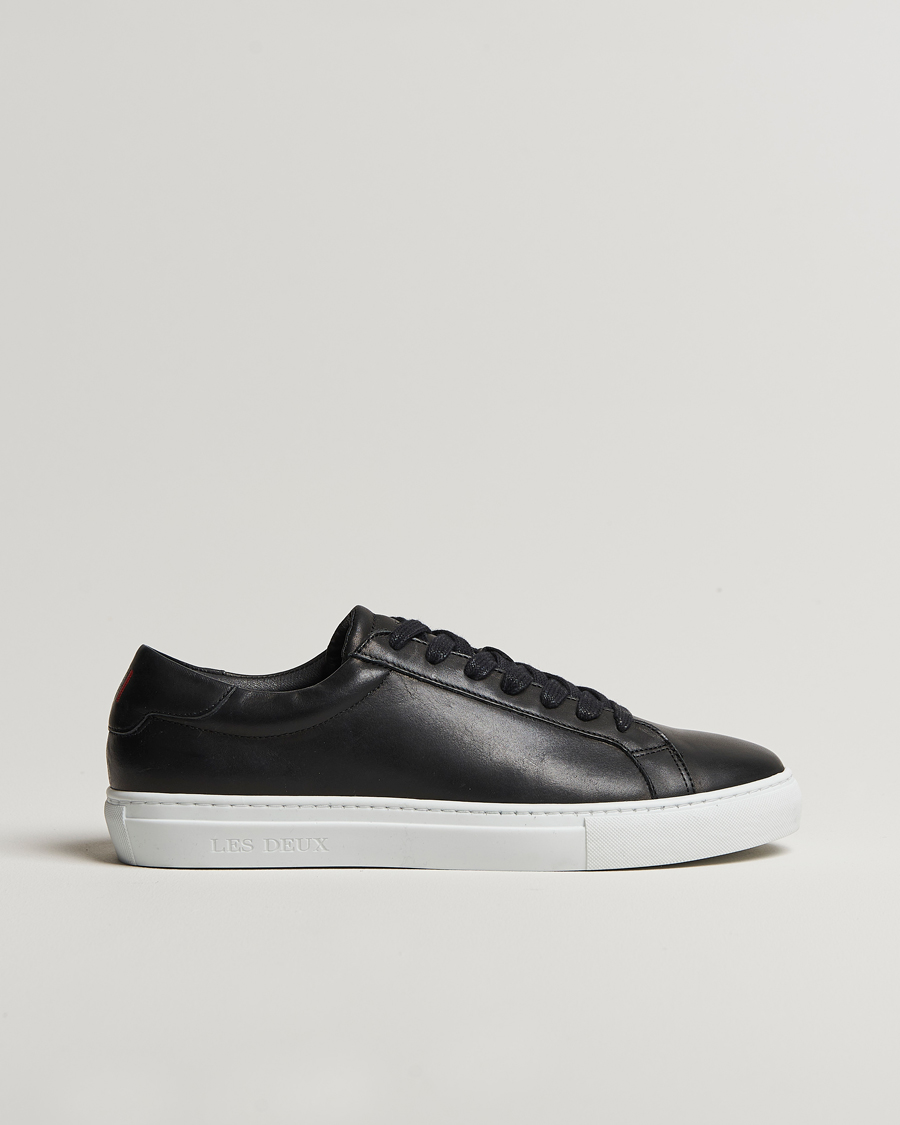 Mies | Tennarit | LES DEUX | Theodor Leather Sneakers Black