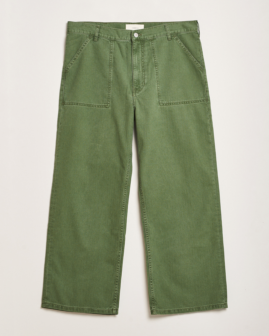 Mies | Housut | Jeanerica | GM010 Genua Worker Chino Chevron Green