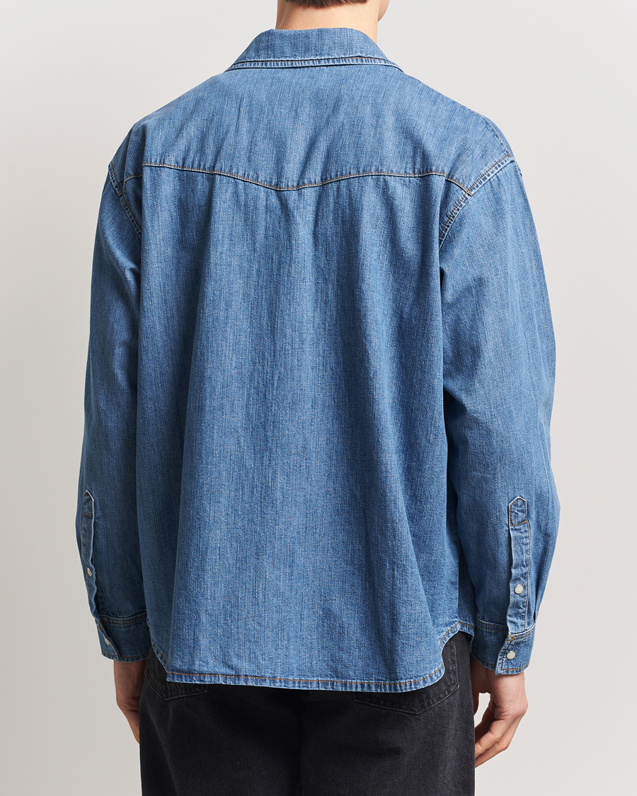 Mies | Kauluspaidat | Jeanerica | Arno Denim Shirt Light Blue Vintage