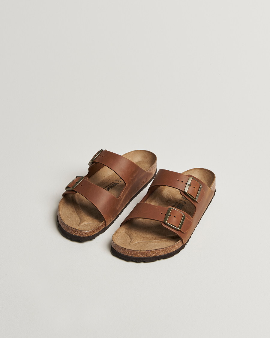 Mies | Sandaalit ja tohvelit | BIRKENSTOCK | Arizona Classic Footbed Cognac Oiled Leather