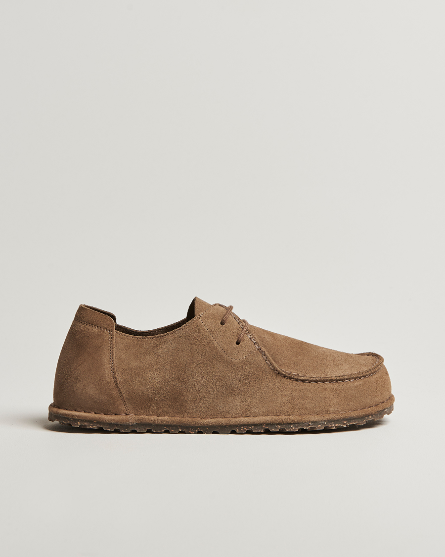 Mies | Loaferit | BIRKENSTOCK | Utti Lace Suede Loafer Gray Taupe