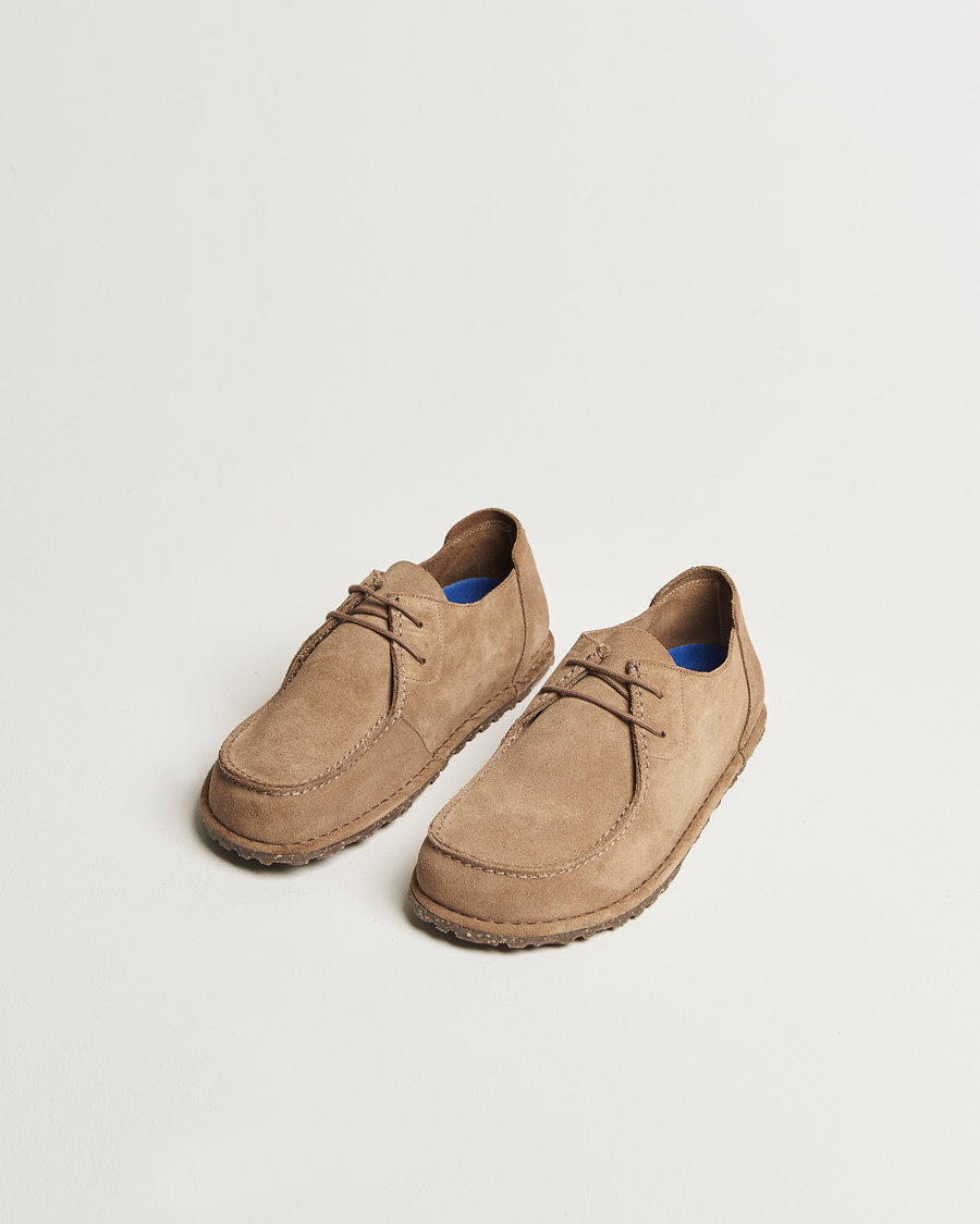 Mies | Loaferit | BIRKENSTOCK | Utti Lace Suede Loafer Gray Taupe