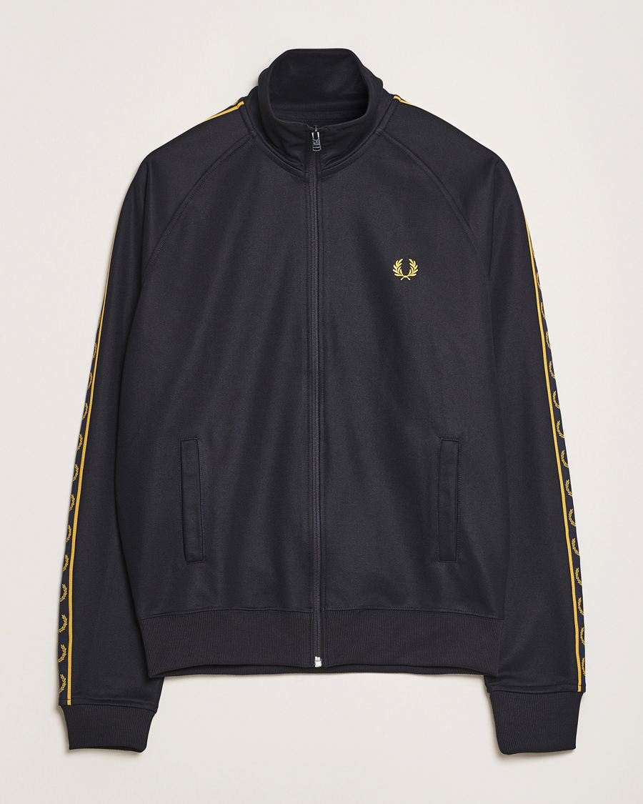 Mies | Puserot | Fred Perry | Taped Track Jacket Navy