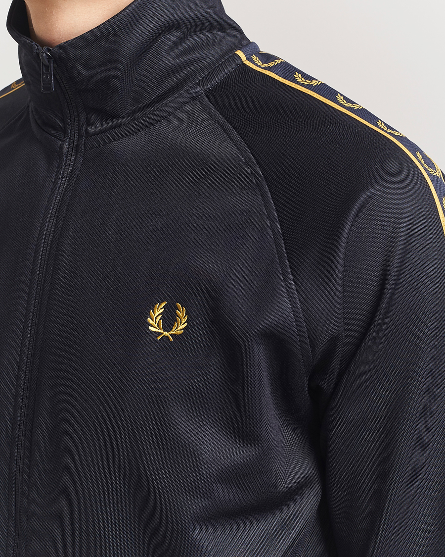 Mies | Puserot | Fred Perry | Taped Track Jacket Navy