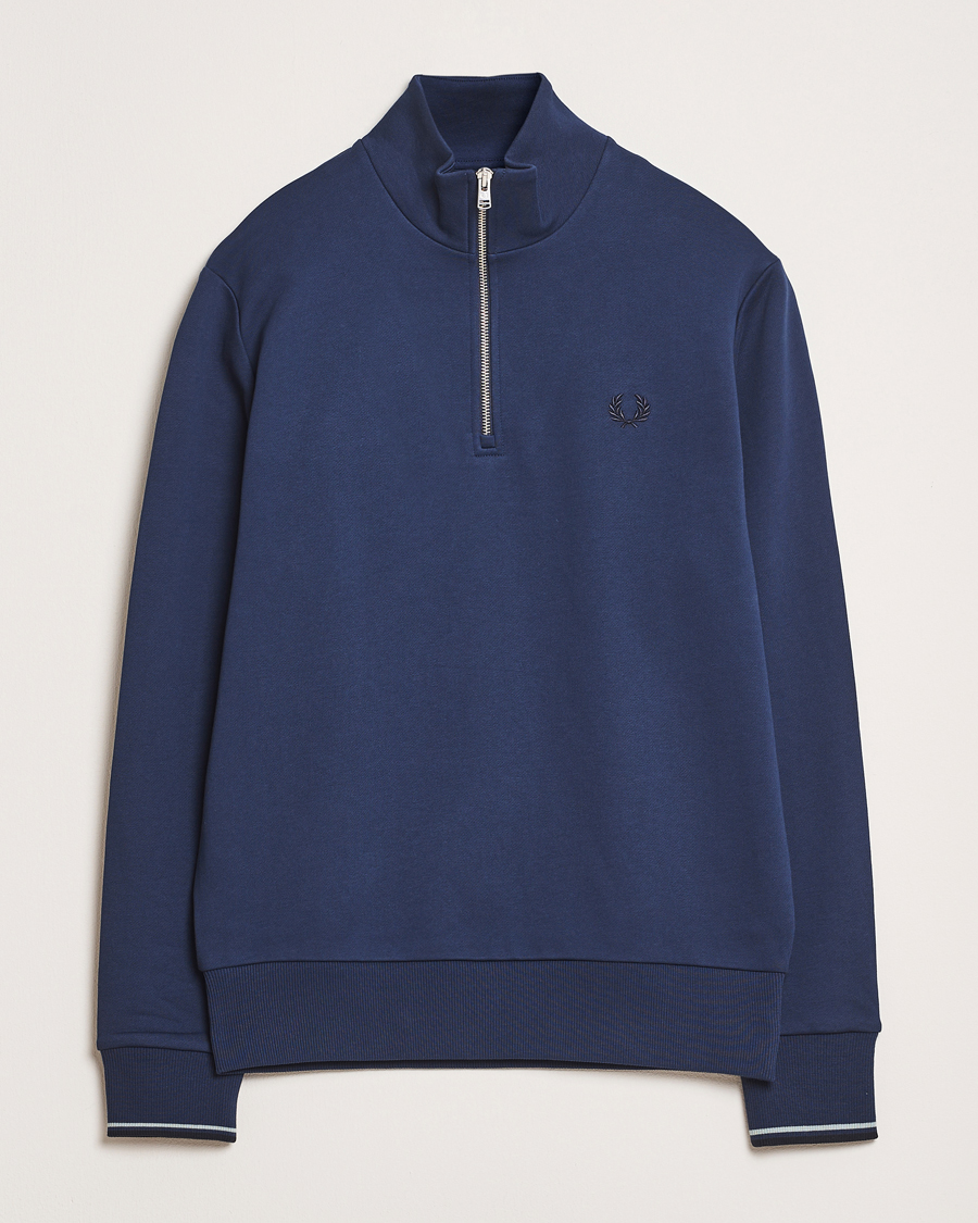 Mies | Puserot | Fred Perry | Half Zip Sweatshirt Tennis Blue