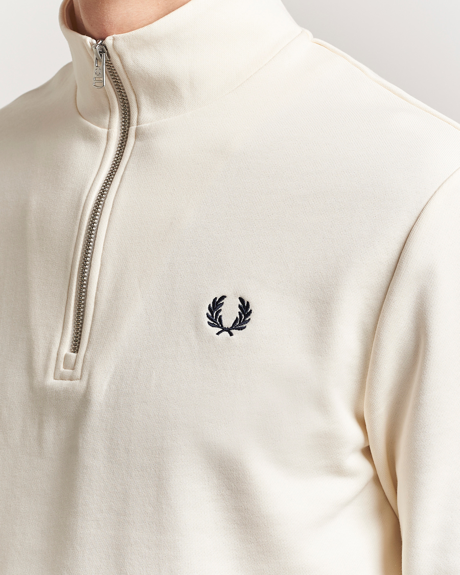 Mies | Puserot | Fred Perry | Half Zip Sweatshirt Ecru