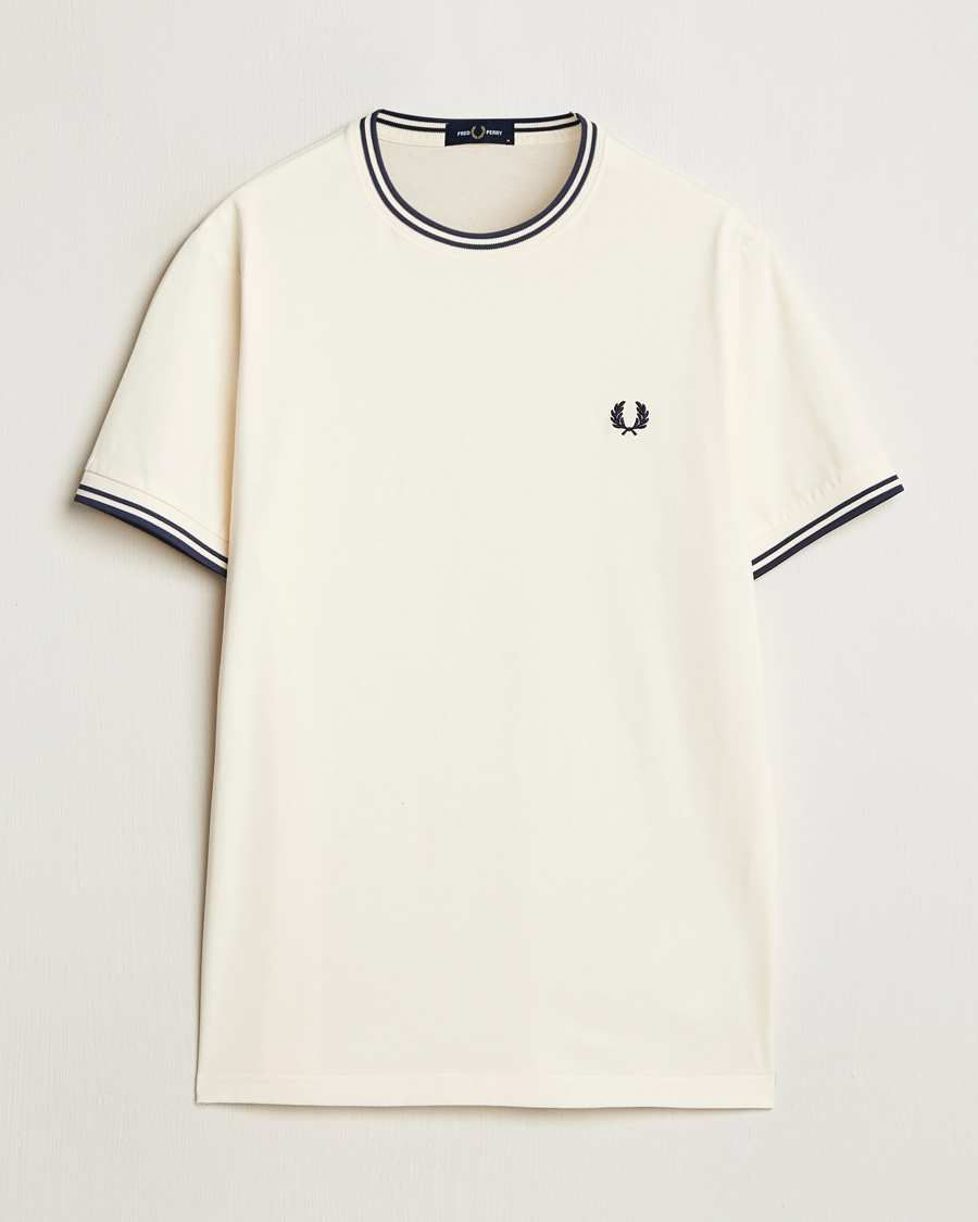 Mies | T-paidat | Fred Perry | Twin Tipped T-Shirt Ecru