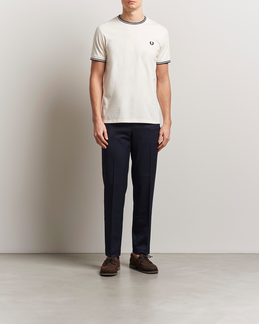 Mies | T-paidat | Fred Perry | Twin Tipped T-Shirt Ecru