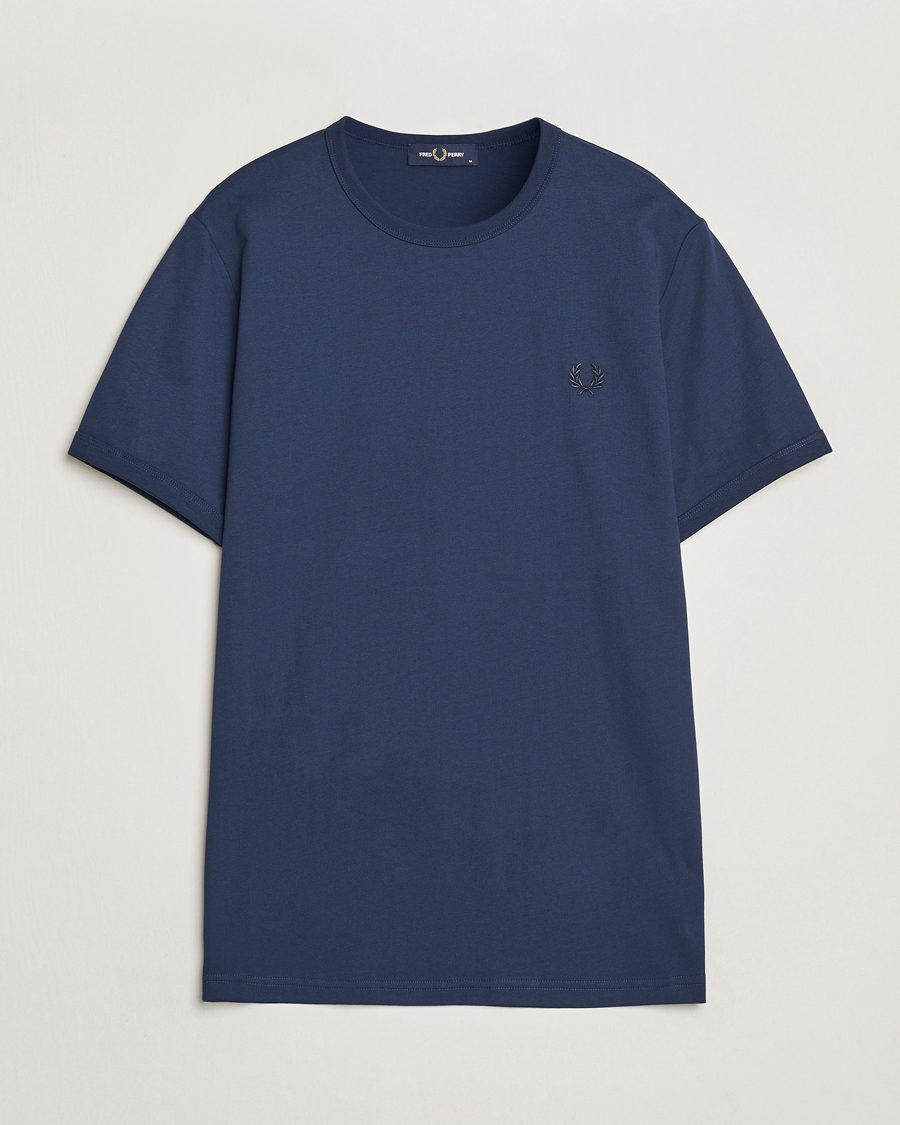 Mies | T-paidat | Fred Perry | Ringer T-Shirt Tennis Blue