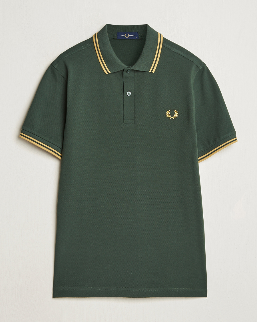 Mies | Pikeet | Fred Perry | Twin Tipped Polo Shirt Court Green