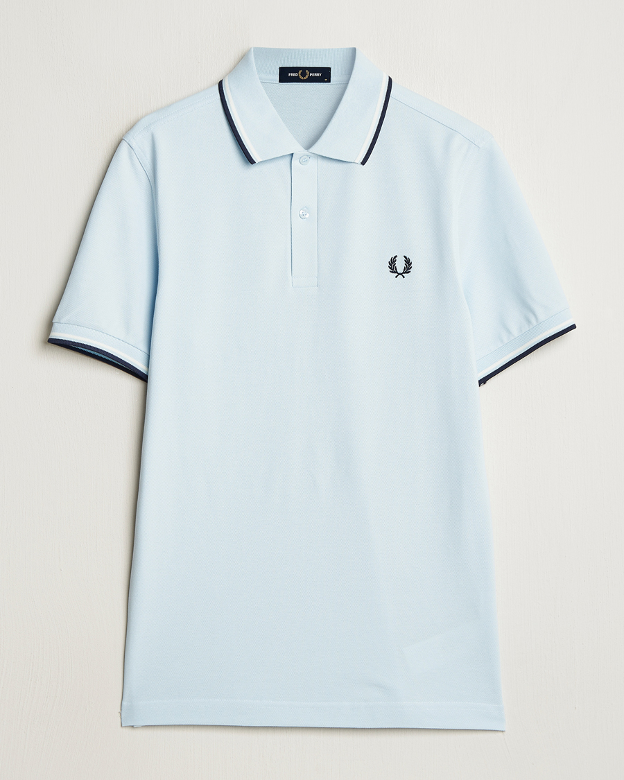 Mies | Pikeet | Fred Perry | Twin Tipped Polo Shirt Light Ice