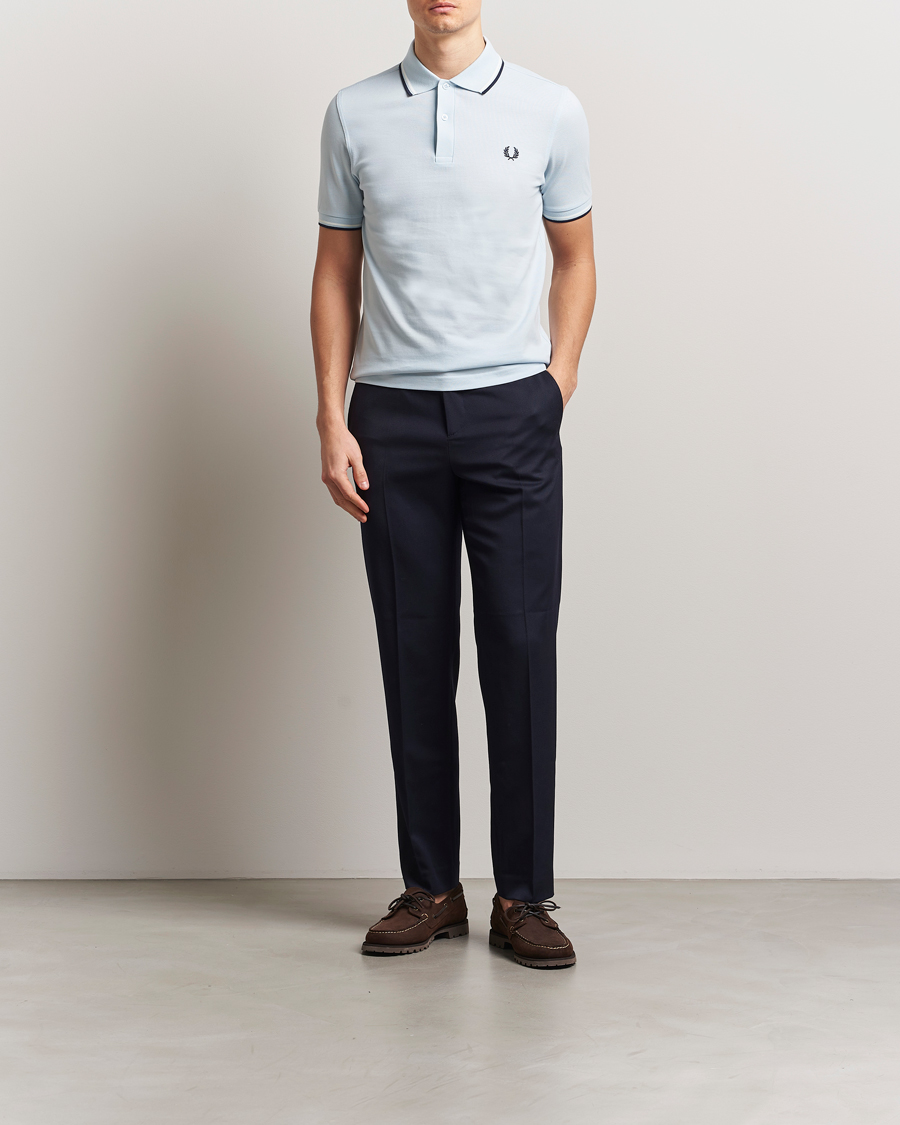 Mies | Pikeet | Fred Perry | Twin Tipped Polo Shirt Light Ice