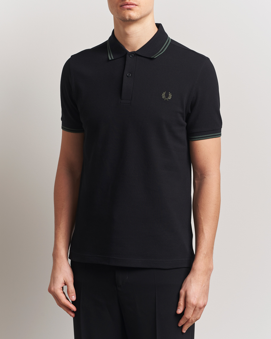 Mies | Pikeet | Fred Perry | Twin Tipped Polo Shirt Black