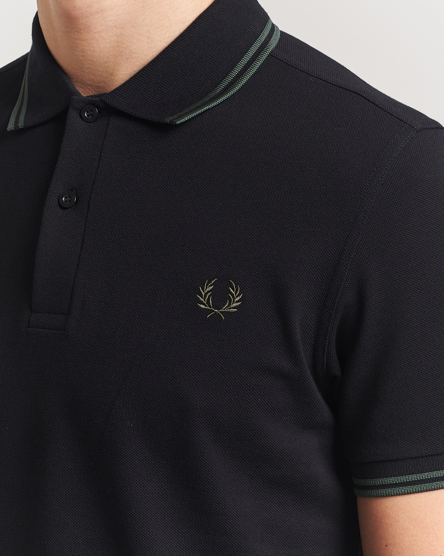 Mies | Pikeet | Fred Perry | Twin Tipped Polo Shirt Black