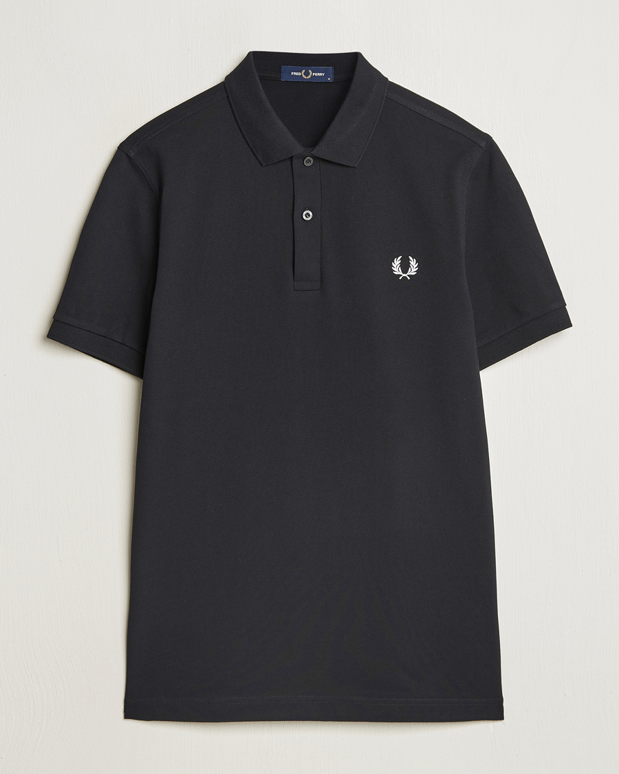Mies | Pikeet | Fred Perry | Plain Polo Shirt Black