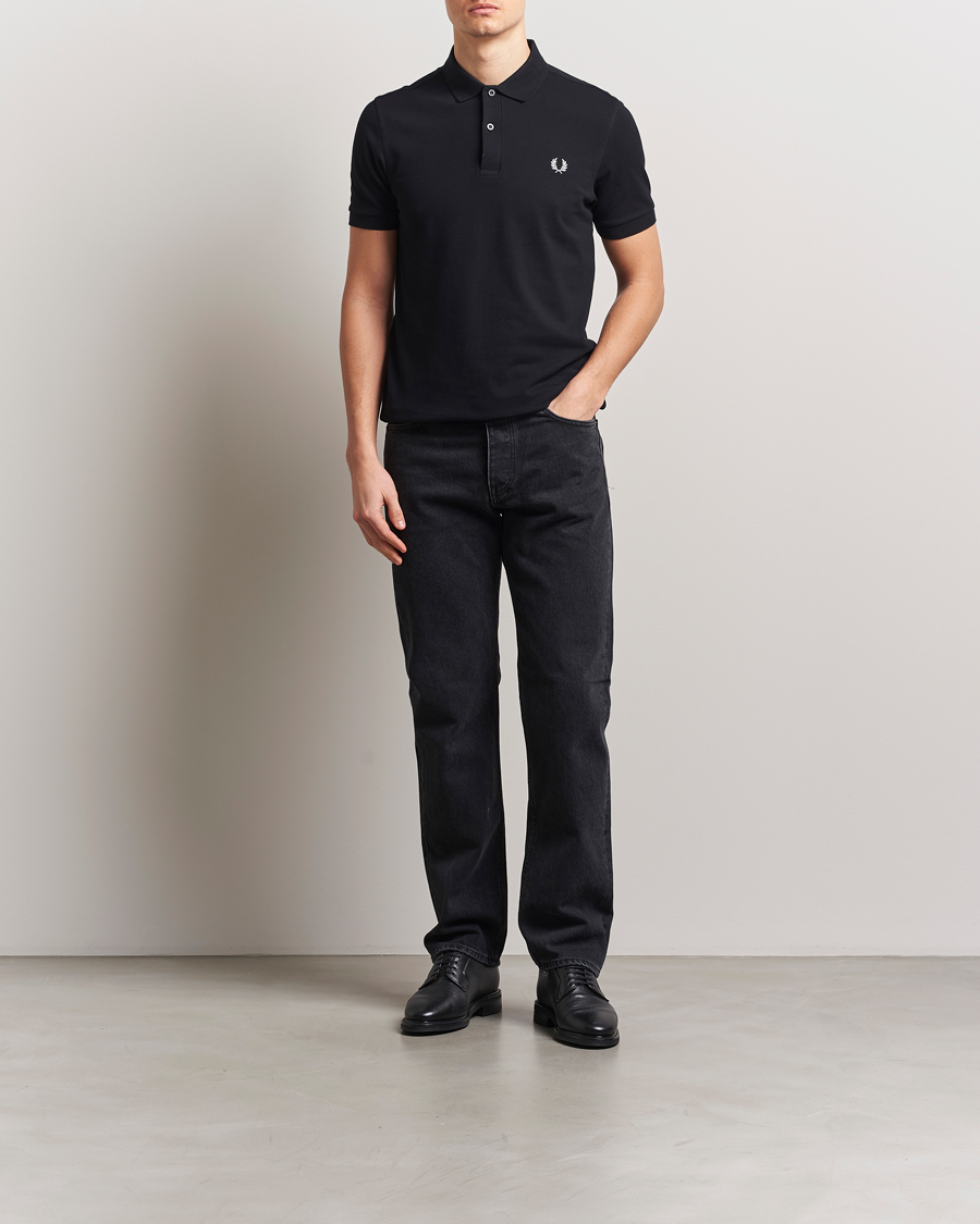 Mies | Pikeet | Fred Perry | Plain Polo Shirt Black