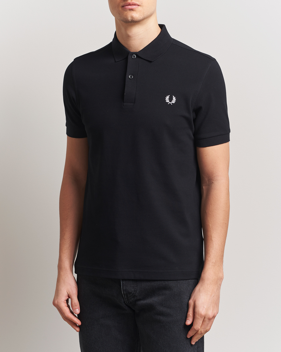 Mies | Pikeet | Fred Perry | Plain Polo Shirt Black