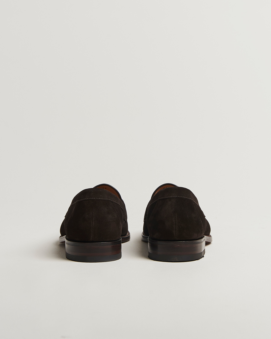 Mies | Loaferit | Loake Shoemakers | Loake 1880 Imperial Suede Loafers Dark Brown