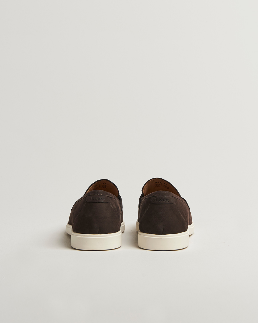 Mies | Loaferit | Loake 1880 | Como Nubuck Loafers Dark Brown