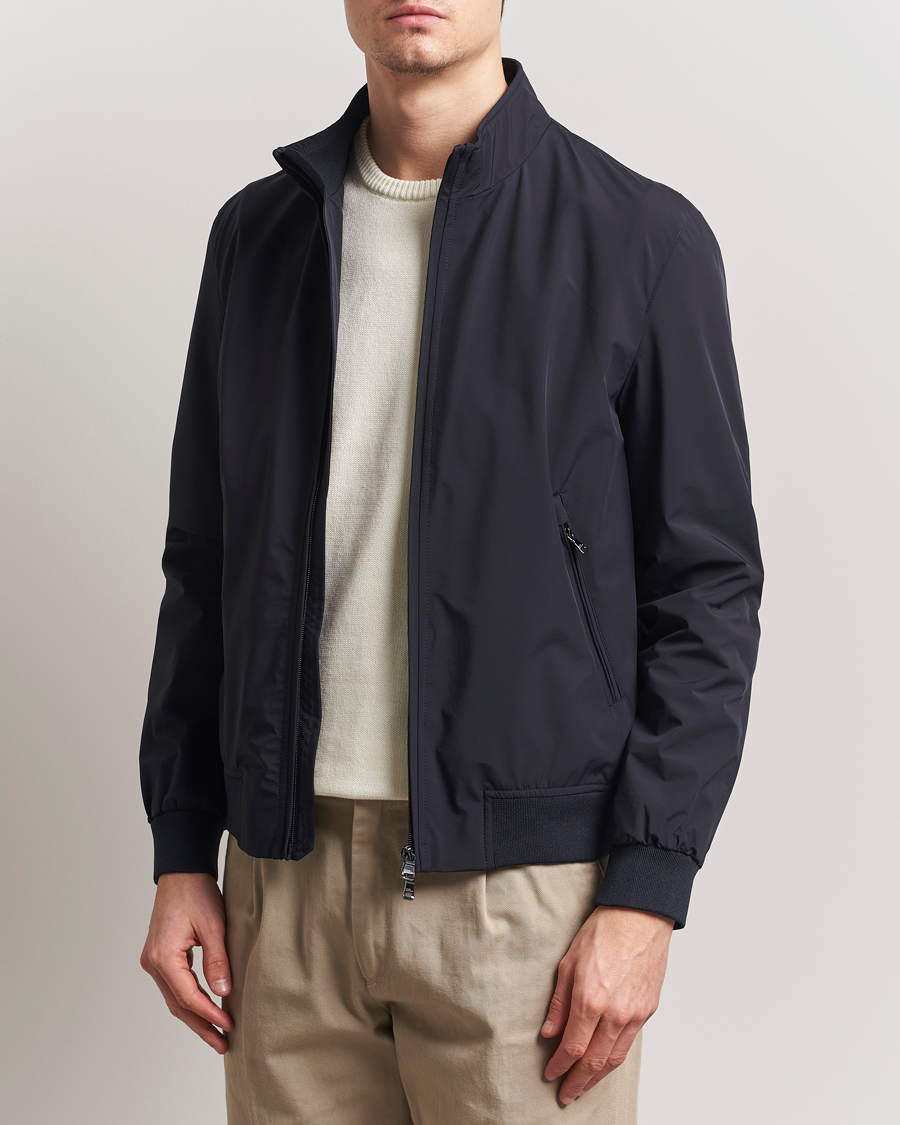 Mies | Takit | Oscar Jacobson | Bomber Nylon Jacket Navy