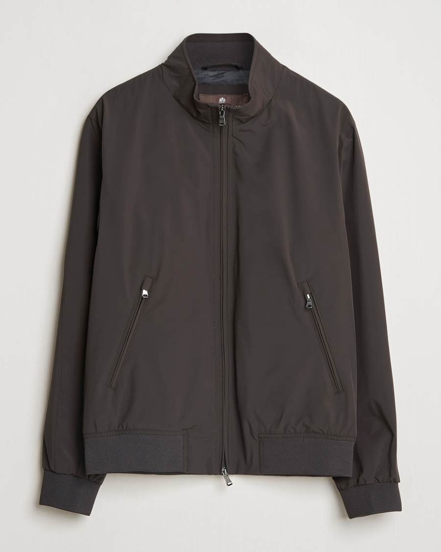 Mies | Takit | Oscar Jacobson | Bomber Nylon Jacket Brown