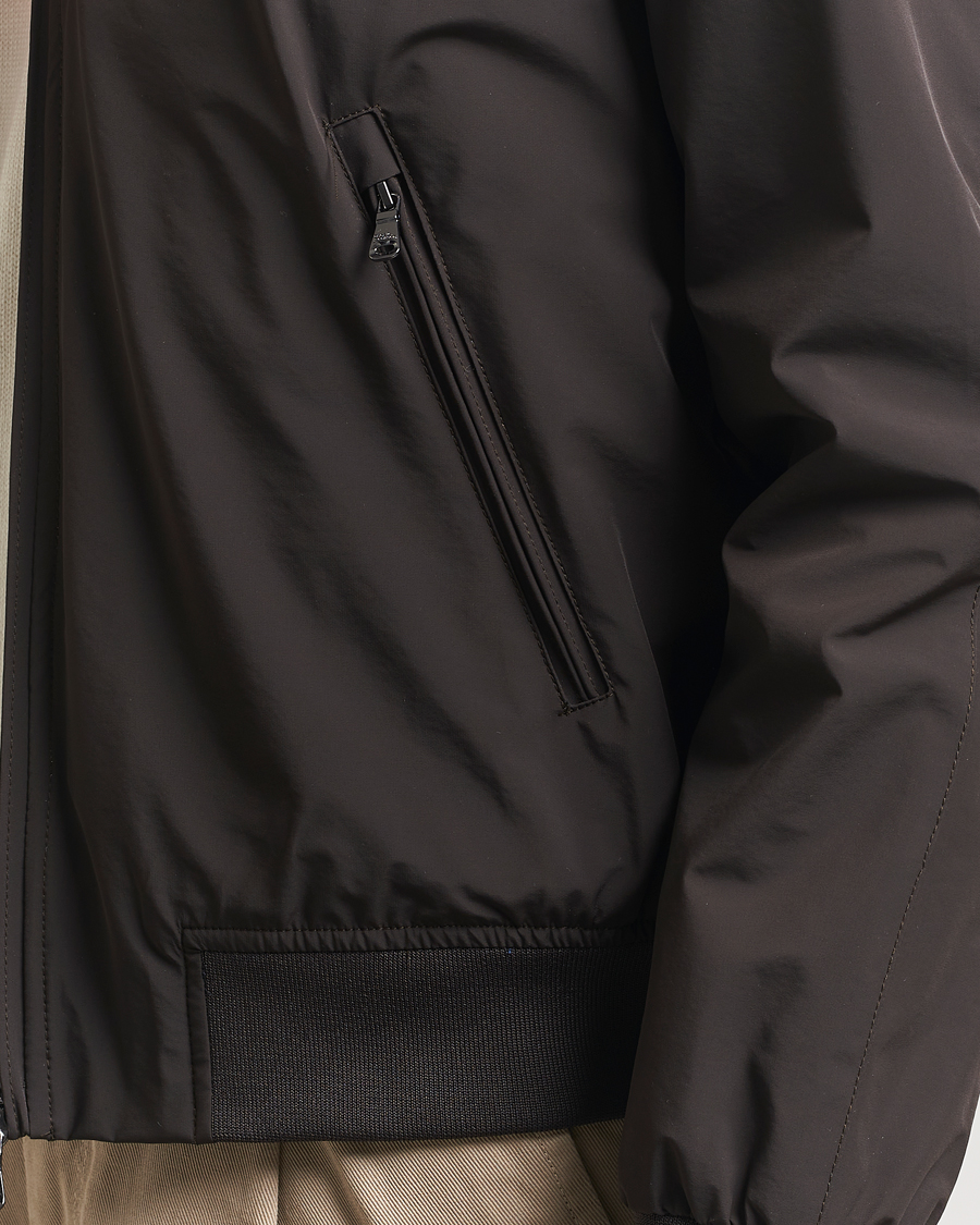 Mies | Takit | Oscar Jacobson | Bomber Nylon Jacket Brown